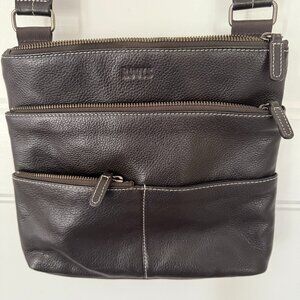 Roots - Brown - Leather/Nylon crossbody bag